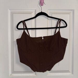 Brown Corset Top